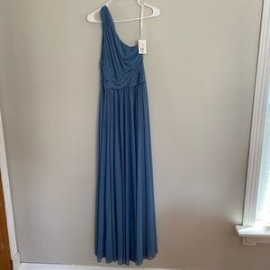 NWT! Davids Bridal one shoulder formal dress